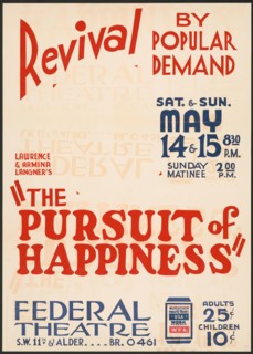 The Pursuit of Happiness, Denver, 1937. Creator: Unknown.