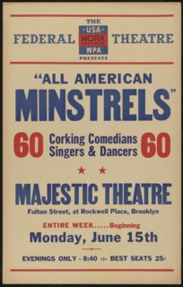 All American Minstrels, New York, 1936. Creator: Unknown.