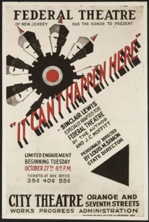 It Can't Happen Here, Newark, NJ, 1936. Creator: Unknown.