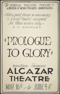 Prologue to Glory, San Francisco, 1938. Creator: Unknown.