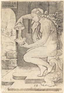Temperantia (Temperance), c. 1525. Creator: Master I. B..