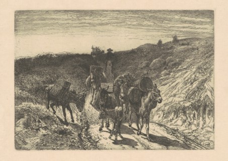 The Burrow Train, New Mexico, 1880. Creator: Peter Moran.