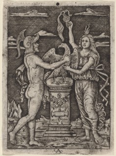 Consecration of an Eagle, c. 1500/1525. Creator: Unknown.