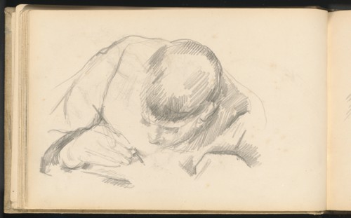 The Artist's Son Writing, c. 1887. Creator: Paul Cezanne.