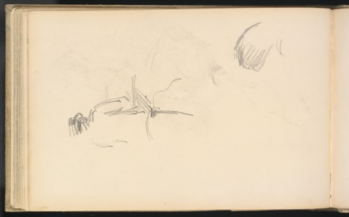 A Man seen from Behind, 1880/1883. Creator: Paul Cezanne.