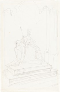 Study for "Queen Victoria", 1838. Creator: George Hayter.