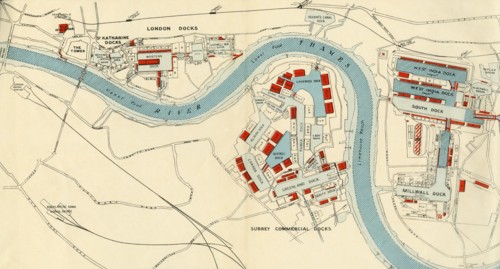 'Port of London Authority - Map', 1937. Creator: Unknown.