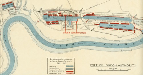 'Port of London Authority - Map', 1937. Creator: Unknown.