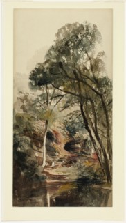 A Wooded River Landscape, 1839/40. Creator: Peter de Wint.