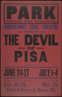 The Devil of Pisa, Bridgeport, CT, 1937. Creator: Unknown.