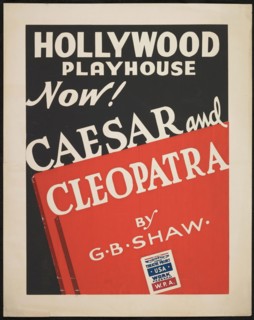 Caesar and Cleopatra, Los Angeles, 1938. Creator: Unknown.
