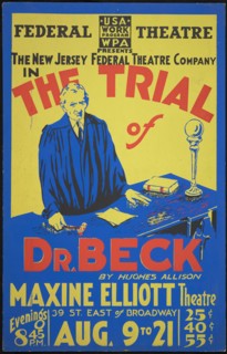 The Trial of Dr. Beck, New York, [1935]. Creator: Unknown.