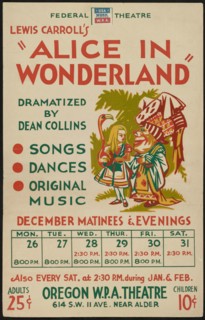 Alice in Wonderland, Portland, OR, 1938. Creator: Unknown.