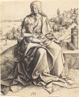 Madonna and Child at a Fountain, 1501. Creator: Master MZ.