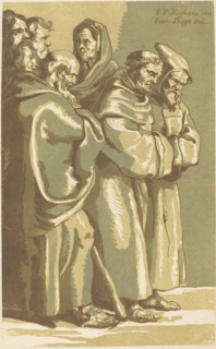 A Group of Monks and a Woman, 1780s. Creator: John Skippe.