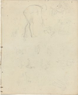Sheet of Studies [recto and verso]. Creator: John Flaxman.