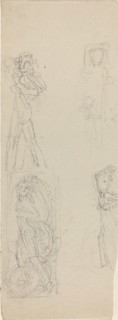 Sheet of Studies [recto and verso]. Creator: John Flaxman.