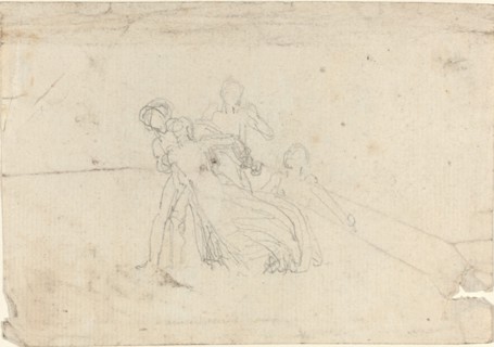 Sheet of Studies [recto and verso]. Creator: John Flaxman.