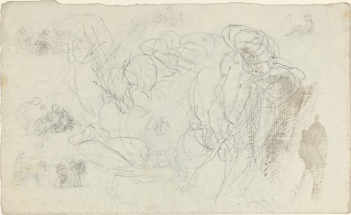 Sheet of Studies [recto and verso]. Creator: John Flaxman.