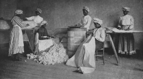 Mattress-making, 1904. Creator: Frances Benjamin Johnston.