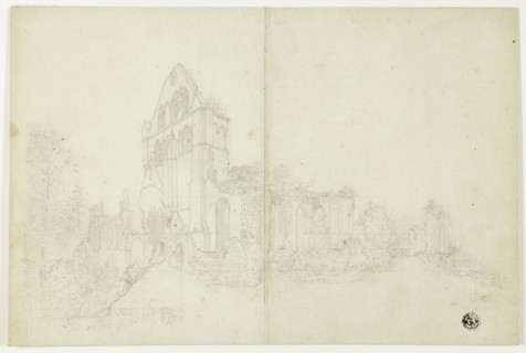 Byland Abbey, Yorkshire, c. 1820. Creator: William Westall.