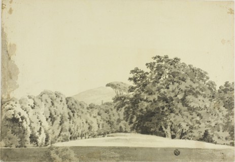 Wooded Landscape, 1754/97. Creator: Joseph Wright of Derby.