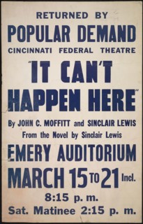 It Can't Happen Here, Cincinnati, [193-]. Creator: Unknown.