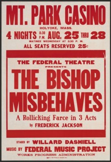 The Bishop Misbehaves, Holyoke, MA, 1937. Creator: Unknown.