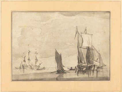 Seascape, published 1782. Creator: Maria Catharina Prestel.