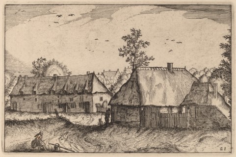 Large Sheds, published 1612. Creator: Claes Jansz Visscher.