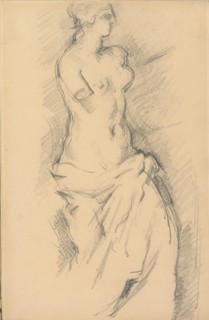 Study of "Venus de Milo", 1881/1884. Creator: Paul Cezanne.