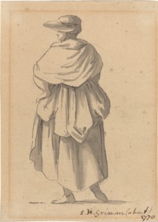 A Peasant Woman, c. 1770. Creator: Samuel Hieronymus Grimm.