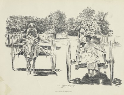 A passing flirtation, 1899. Creator: Jay Campbell Phillips.