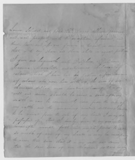 Will and testament of Daniel Juzan, 1825. Creator: Unknown.