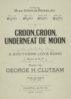 'Croon, croon, underneat' de moon', 1900. Creator: Unknown.