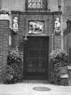 Lewisohn house and garden, ca. 1920. Creator: Arnold Genthe.