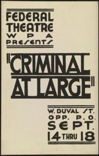 Criminal at Large, Jacksonville, FL, 1937. Creator: Unknown.