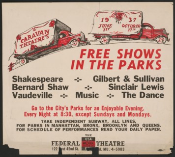 Free Shows in the Park, New York, [1930s]. Creator: Unknown.