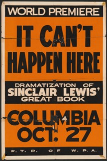 It Can't Happen Here, San Francisco, 1936. Creator: Unknown.