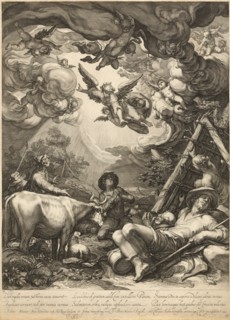 Annunciation to the Shepherds, 1599. Creator: Jan Saenredam.