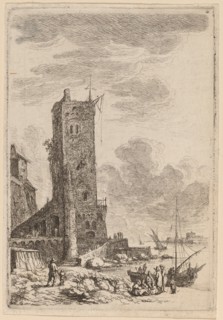 Harbor at Livorno, c. 1764. Creator: Franz Edmund Weirotter.