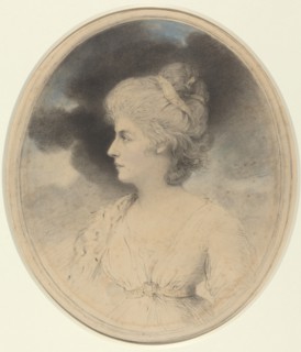 Portrait of a Woman in Profile, 1791. Creator: John Downman.