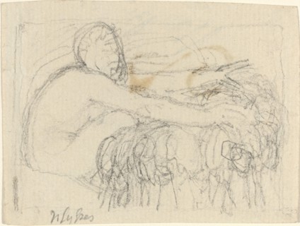 Seated Figure with Arms Outstretched. Creator: John Flaxman.