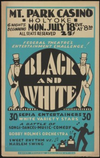 Black and White Revue, Holyoke, MA, [193-]. Creator: Unknown.