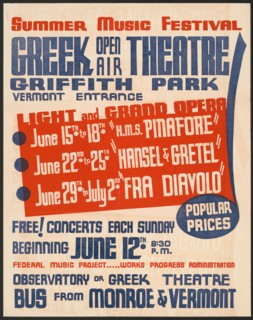 Summer Music Festival, Los Angeles, [193-]. Creator: Unknown.