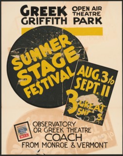Summer Stage Festival, Los Angeles, [193-]. Creator: Unknown.