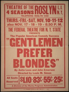 Gentlemen Prefer Blondes, Roslyn, NY, 1938. Creator: Unknown.