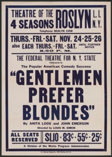 Gentlemen Prefer Blondes, Roslyn, NY, 1938. Creator: Unknown.
