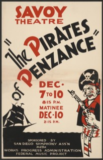 The Pirates of Penzance, San Diego, [193-]. Creator: Unknown.