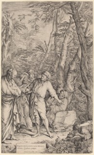 Diogenes Casting away his Bowl, 1662. Creator: Salvator Rosa.